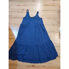 Vestido L Cuesta Blanca Azul Nuñez