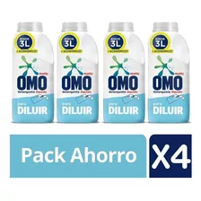 Detergente Liquido Para Diluir Omo 500ml Rinde 3lts Pack X4