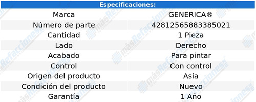 Espejo Renault Logan 2015 - 2017 Con Control Der Rxc Foto 2