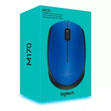 Mouse Sem Fio Logitech M170 Com Pilha Inclusa Azul 1000 Dpi