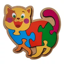 Brinquedo Educativo Quebra-cabeça Infantil - Gatinho