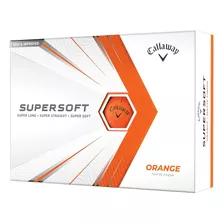 Pelotas Bolas De Golf Callaway 2021 Supersoft Naranja