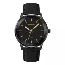 Reloj De Cuarzo Con Correa De Cuero Para Hombre Skmei Brand