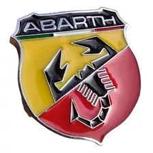 Emblema Abarth Fiat Abarth Metálico Original Relieve