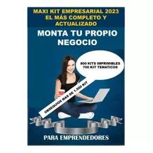 Kit Imprimible Maxi Empresarial Para Emprendedores Completo