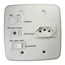 Controle Ventilador De Teto 4x4 Tomada 10a 220v C/ 1 Lampada