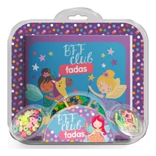 Livrinho Com Kit Miçangas Coloridas Biju Infantil Colar Pulseiras Muita Diversão Com Amigos E Família Bff Club