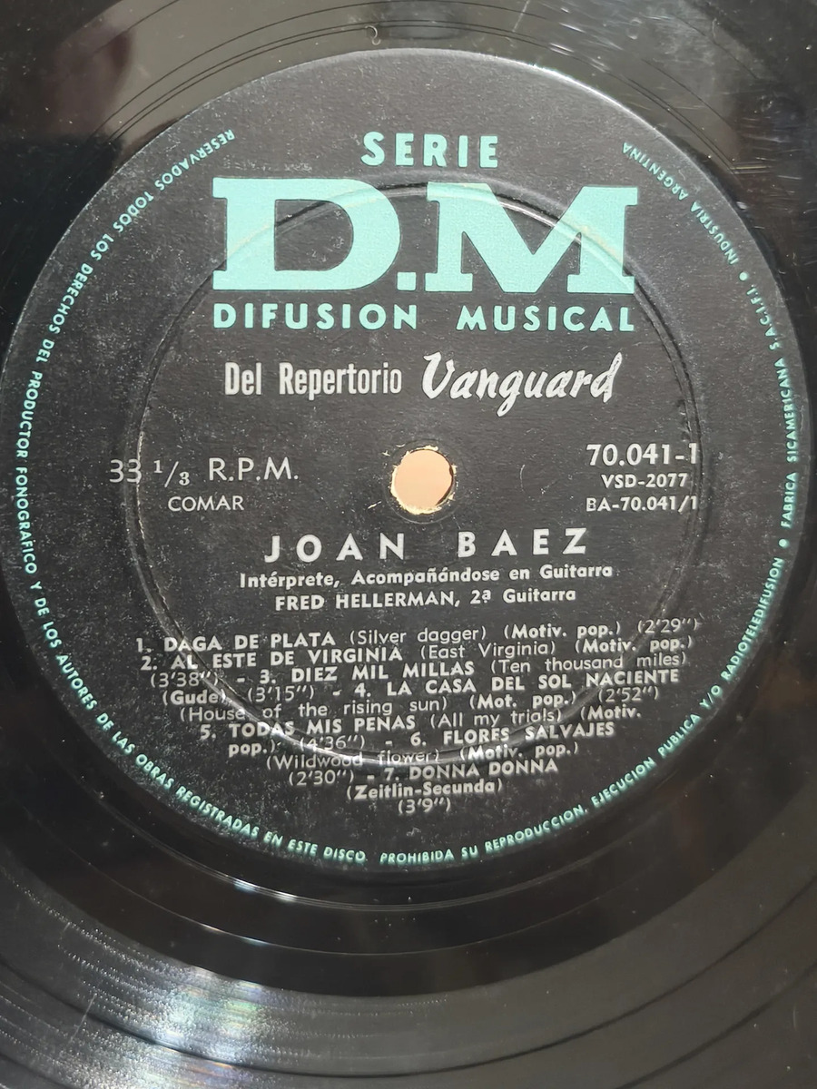 Joan Baez - Joan Baez - vinilo 1960