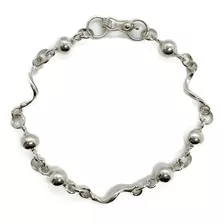 Pulsera Diseño Bolitas Exclusiva De Plata 950 19 Cm 