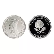 Moneda 10000 Pesos Bicentenario Colombia Conmemorativa 2019