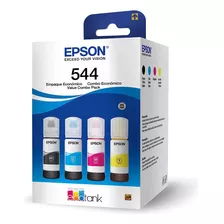 Kit Garrafas Tinta Refil Original Epson Ecotank T544 Cores