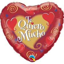 Globo Microfoil 18 45cm Corazon Te Quiero Mucho - Qualatex