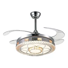 Ventilador De Techo Elegante Lámpara Led Y Aspas 3tono F8901