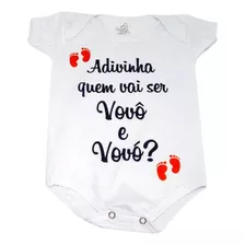 Body Baby Personalizado - Adivinha Quem Vai Ser Vovô E Vovó?