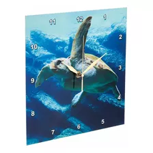 Reloj De Pared 3d Rose Water Turtle Pulgadas The Sealife Oce