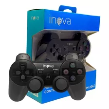 Controle Joystick Sem Fio Inova Para Ps3 Recarregável