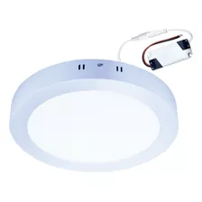 Panel Plafon Led Libercam Exf-24 24w Luz Fria Para Aplicar Redondo Exterior Color Luz Fria (blanca)