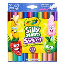 Crayola Silly Scents Dual-ended 10 Markers - 20 Scents