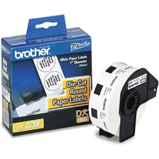 Etiqueta Brother Dk1218 Precortada 24mm Blanca 1000 Pz /v