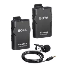Micrófono Boya By-wm4 Condensador Omnidireccional Color Negro