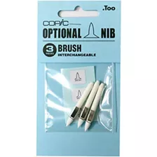 Copic Markers Brush Nib, Paquete De 3, Blanco