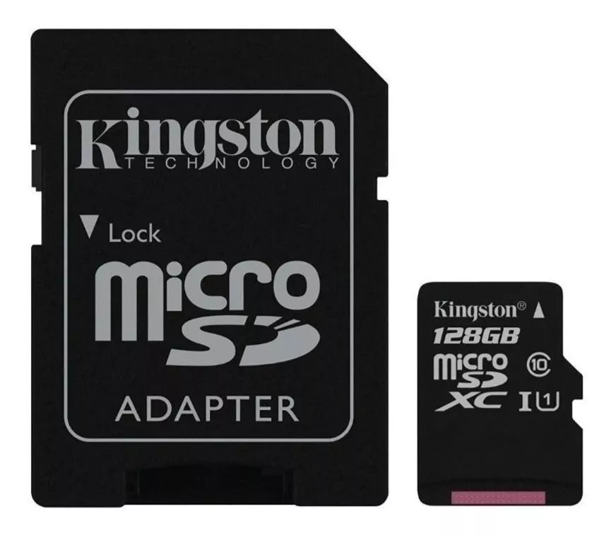 Cartão De Memória Kingston Sdcx10 Com Adaptador Sd 128gb