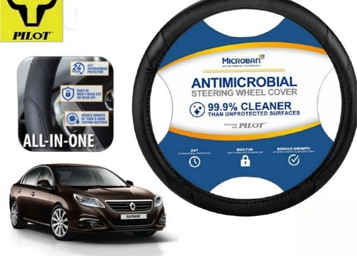 Funda Cubrevolante Negro Antimicrobial Renault Safrane 2017 Foto 4