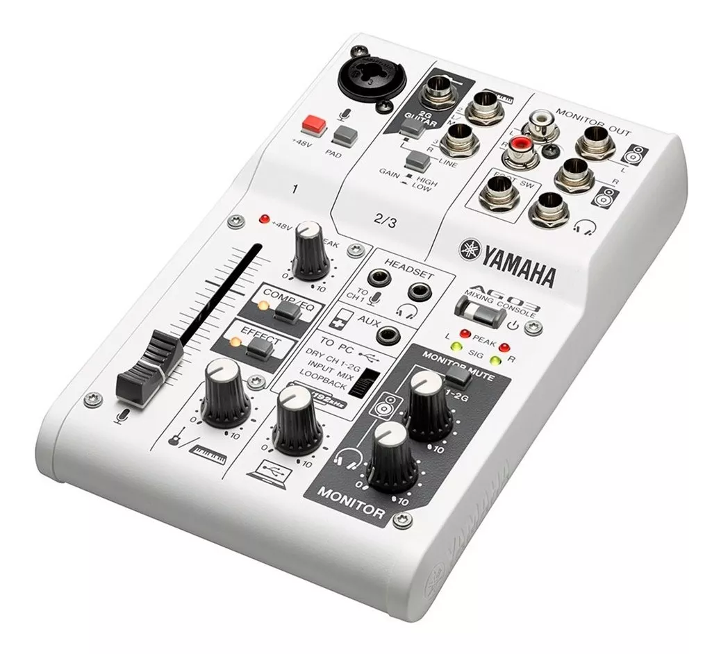 Consola Yamaha Ag03 3 Canales Ideal Streaming