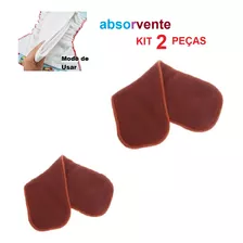 Kit 2 Absorventes Microfibra P/ Fralda Bebê Reutilizável