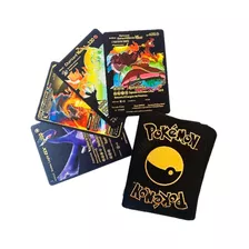 Cartas Pokemon Metalizadas Set X 54 Coleccionable Caja Negra