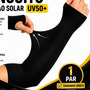 Manguito Uv50+ Proteção Solar Moto Ciclismo Corrida Pesca Mangote Braço Compressão Esporte Manga Futebol Corrida Dasv Único Preto