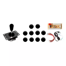 10 Botões + Joystick Tipo Sanwa + Placa Zero Delay Fliperama