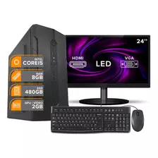 Computador Intel I5 3470 8gb Ssd 480gb Geforce 2gb Monitor