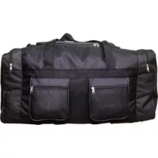 Bolsa Mala De Mão Jumbo Grande Sacola Viagem Esportiva Cor Preto Desenho Do Tecido