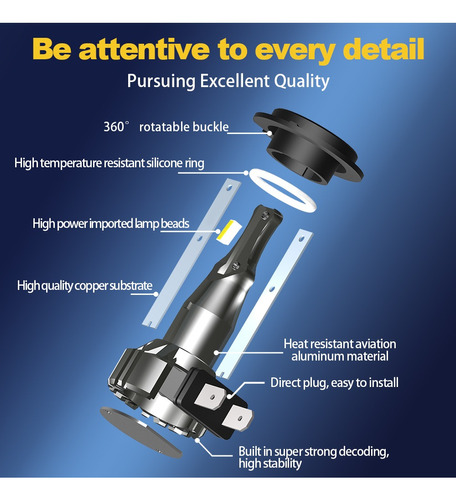 Faros Led Automticos H7 H4 H1 9006 9005 Hb4 H11 Faros Antin Foto 6