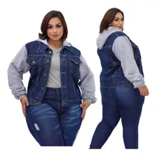 Jaqueta Blusa Feminina Jeans /moletom Plus Size Especiais 