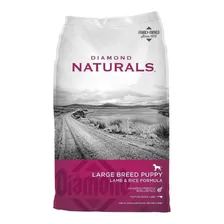 Alimento Diamond Naturals Large Breed Puppy Para Perro Cachorro De Raza Grande Sabor Cordero Y Arroz En Bolsa De 2.72kg