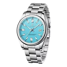 Reloj De Acero Inoxidable Para Hombre, Resistente Al Agua, D