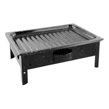 Brasero De Mesa Enlozado Parrilla Portátil Jovifel