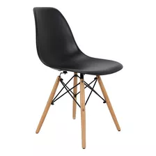 Cadeira De Jantar Mageal Charles Eames Eiffel, Estrutura De Cor Preto, 6 Unidades