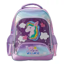 Mochila Escolar De Costas My Magical Unicorn Go Kids