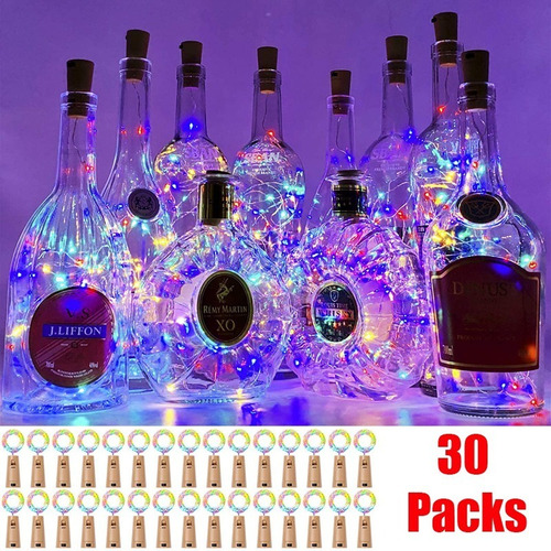 Botella de luces cobre 2m 20 LED 12 paquete kolpop Luces de corcho para botellas de vino 