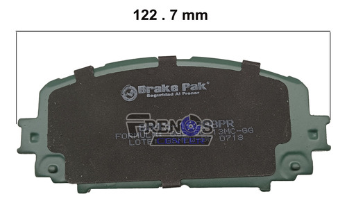 Pastilla Freno Del Brake Pak Para Toyota Yaris Foto 6