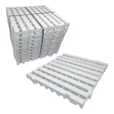 Kit 10 Pçs Piso Plástico Box - Palete / Pallet 4,5 X 50x50