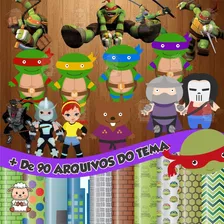 Kit Digital Tartaruga Ninja 2 Png (pague 1 Leve 3)