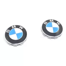 Par Calotas Bmw Centro Roda 68mm Original 320 318 130 118 M