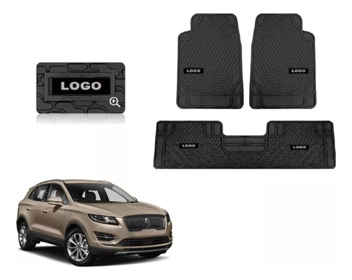 Foto de Tapetes 3pz Class Cov Logo Lincoln Mkc 2019 2020 2021