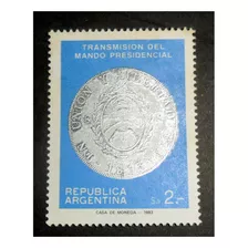 Transmisión Del Mando Presidencial 1983 Estampilla Mint