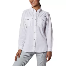 Blusa Columbia Womens Bahama Ls Blanco