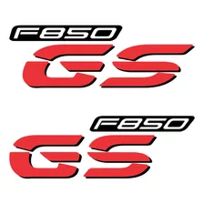 Kit Adesivo Lateral Bmw Gs F850 Premium Moto Vermelha Par